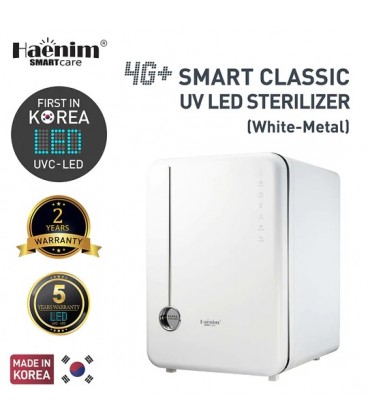 Haenim 4G+ Smart Classic UVC-LED Sterilizer (White Metal)