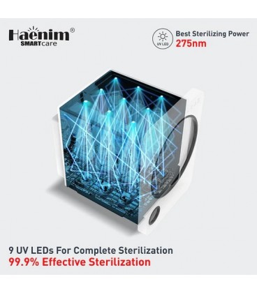 Haenim 3G+ Smart View UVC-LED Electric Sterilizer (White Black)
