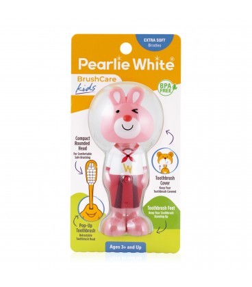 Pearlie White BrushCare Kids Pop-Up Extra Soft Toothbrush (Bunny)