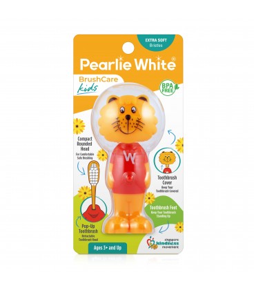 Pearlie White- Kids Pop-up Soft Toothbrush (Courtesy Lion Design)