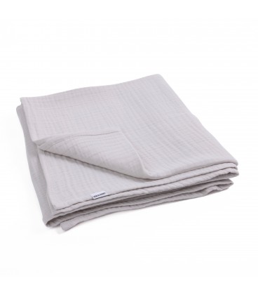Kiki & Sebby 4-layer Muslin Blanket (Grey)