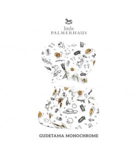 Little Palmerhaus Mittens and Booties (Gudetama Monochrome)