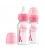 Dr Brown's 4 Oz / 120ml PP Narrow - Neck Options+ Bottle - Pink, 2-Pack