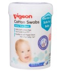 Pigeon Cotton Swabs Thin Stem, 200 pcs / hinged case
