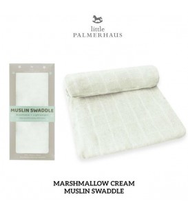 Little Palmerhaus Muslin Swaddle 1pcs (Marshmellow Cream)
