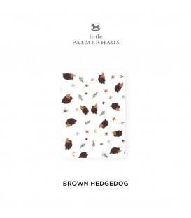 Little Palmerhaus Tottori Bath Towel - Brown Hedgehog
