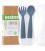 Haakaa Silicone Bendy Cutlery Set - Bluestone