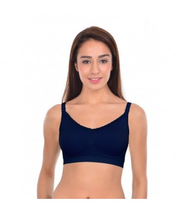 Lunavie Seamless Nursing Bra X 3 (Black) (Small)