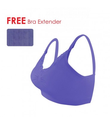 Lunavie Seamless Nursing Bra X 3 (Peri Purple) (Medium)