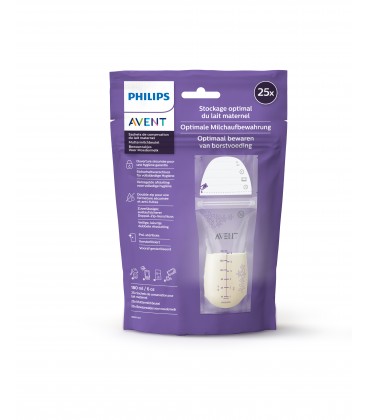 Philips Avent - Milk Storage Bags 180ml x 25pcs