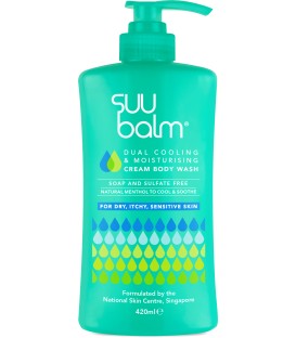 Suu Balm Dual Cooling and Moisturising Cream Body Wash (420ml)