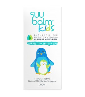 Suu Balm Kids Dual Rapid Itch Relieving and Restoring Ceramide Moisturiser (200ml)