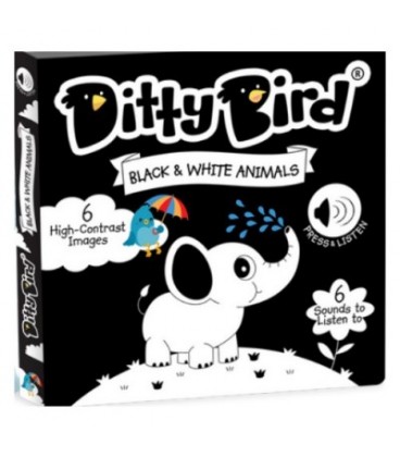 ElmTree Ditty Bird Black And White Animals
