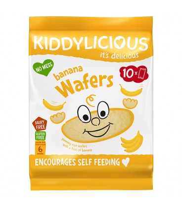 Kiddylicious MAXI Wafers Banana 40g