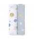 Aden + Anais Muslin Swaddle 2pk - Space Cadets
