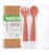 Haakaa Silicone Bendy Cutlery Set - Rust