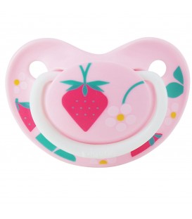 Pigeon Fun Friends Soother 0-3m S Size -Strawberry