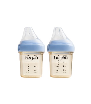 Hegen PCTO™ 150ml/5oz Feeding Bottle PPSU, 2-Pack Blue