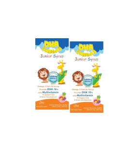DHA Omega 3 Junior Syrup 150ml ( Twin Pack) [Expiry date: 09/2025]