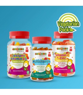 Gumazing 3 Pack Combo | Calcium & Vitamin D3 + Vitamin C & Zinc + Multivitamin