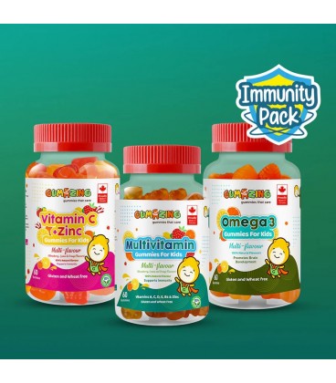 Gumazing 3 Pack Combo | Omega 3 + Vitamin C & Zinc + Multivitamin