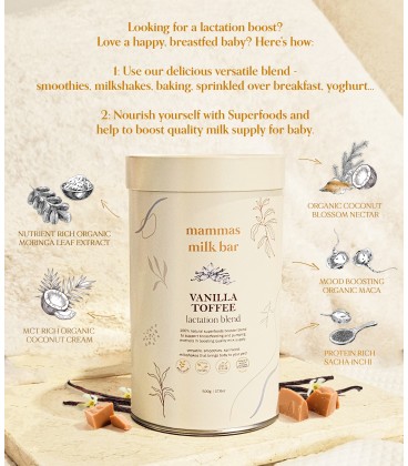 Mammas Milk Bar Vanilla Toffee Lactation Blend