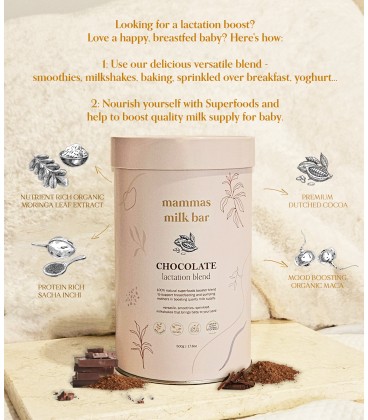 Mammas Milk Bar Chocolate Lactation Blend 500g