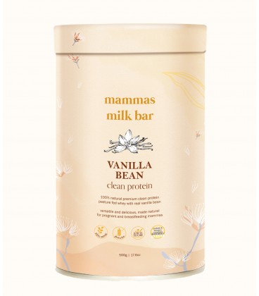 Mammas Milk Bar Vanilla Bean Clean Protein Powder 500g