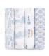 Aden + Anais Muslin Swaddle 4pk - Sunrise