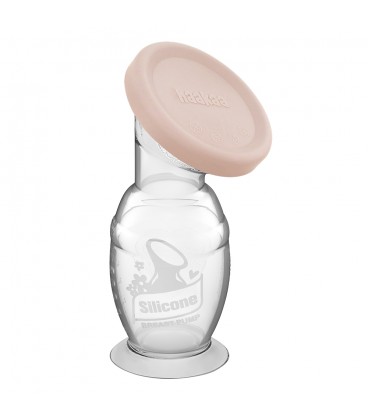 Haakaa 100ml Breast Pump & Silicone Cap (Blush)