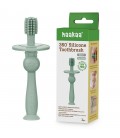 Haakaa 360 Silicone Baby Toothbrush (Pea Green)