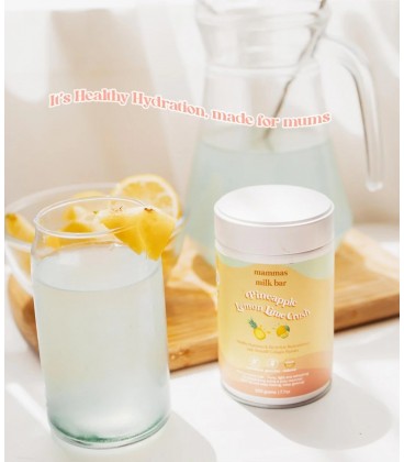 Mammas Milk Bar Pineapple Lemon & Lime Crush Hydration Electrolyte 220g