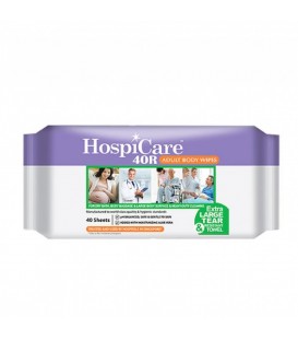 Zappy Hospicare 40R Adult Body Wipes (40 sheets)