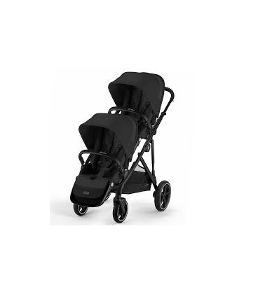 Cybex Gazelle S 2 Stroller Black BP With 2nd Seat - Moon Black