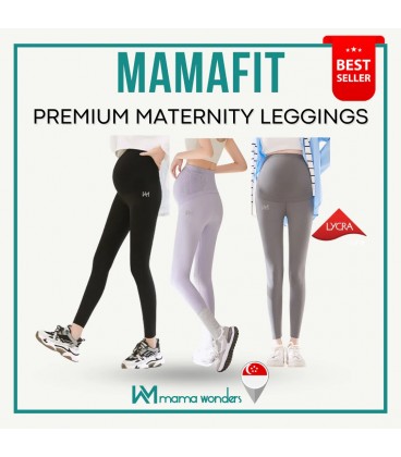 Mama Wonders | MamaFit Maternity Activewear Pants - LYCRA Antibacterial [Lavender]