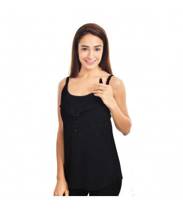 Lunavie Nursing Cami Black (L)