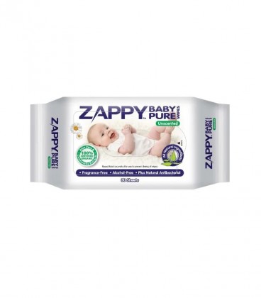 Zappy Baby Pure Wipes 30 sheets (Unscented)