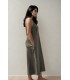 Hannah Reversible Midi Dress (Olive)