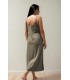 Hannah Reversible Midi Dress (Olive)