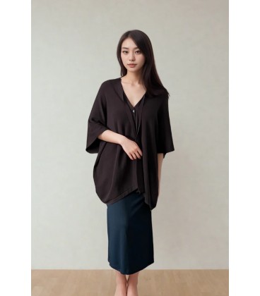 [Olive Basics] Deborah Nursing Kimono Cardigan - Charcoal