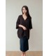 [Olive Basics] Deborah Nursing Kimono Cardigan - Charcoal