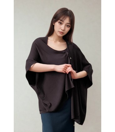 [Olive Basics] Deborah Nursing Kimono Cardigan - Charcoal