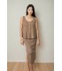 Olive Basics Sarah Reversible Button Tank (Sand)