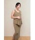 Olive Basics Sarah Reversible Button Tank (Sand)