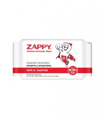 Zappy Ultimate Antiseptic Wipes 50 Sheets