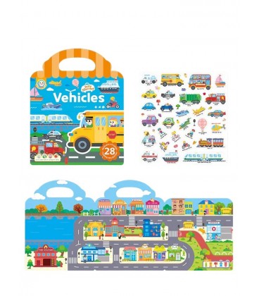 Alilo Jelly Journey Sticker Book - Vehicles