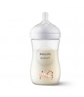 Philips AVENT SCY903/66 Natural Feeding Bottle with Responsive Giraffe Decoration 260 ml