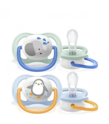 Philips Avent Ultra Air Soother 0-6M (Twin Pack) - Blue