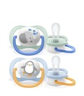 Philips Avent Ultra Air Soother 0-6M (Twin Pack) - Blue