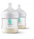 Philips Avent Natural Response Baby Bottle with Airfree Vent 125ml Twin Pack SCY670/02